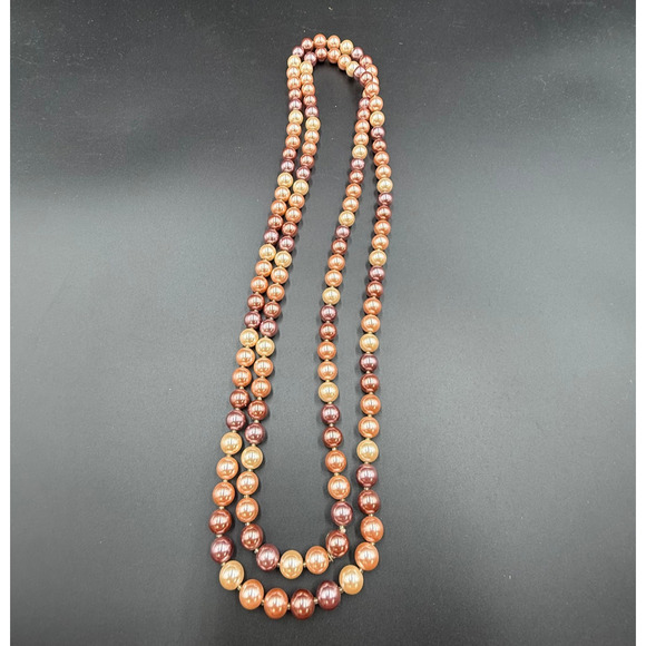 Charter Club Necklace Gold Tone Pink Multicolor Bead Costume Jewelry Classy - Picture 1 of 4